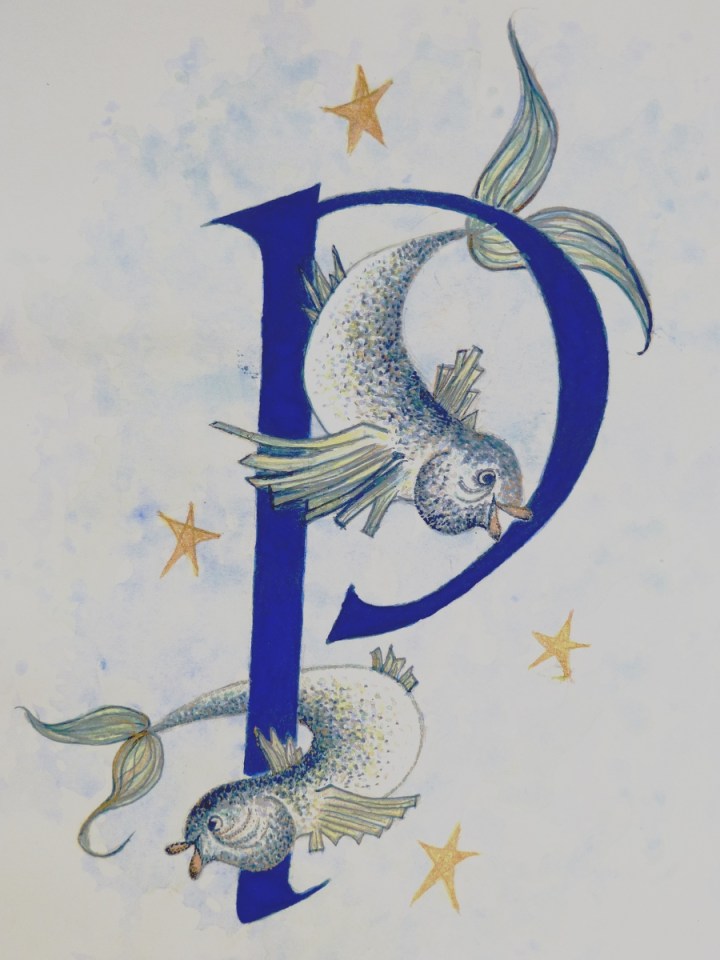 decorated-letter-P-for-pisces