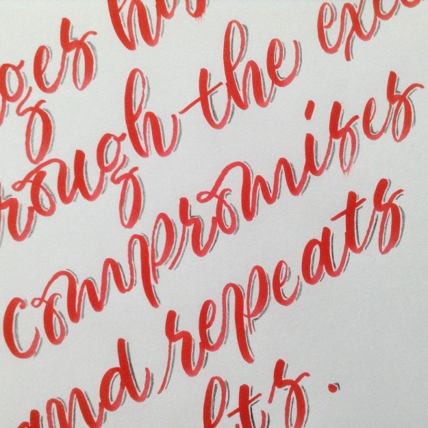 brush-pen-lettering-red-uk