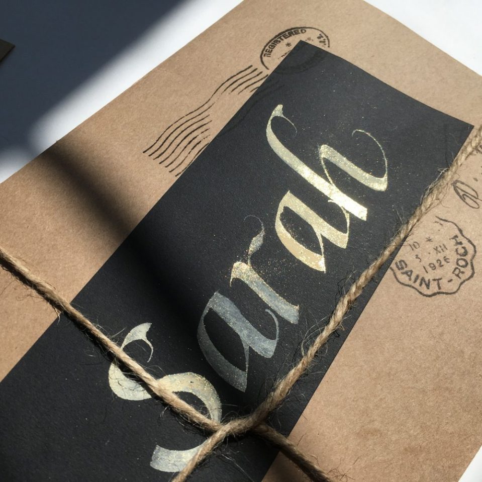 Italic-calligraphy-name-label