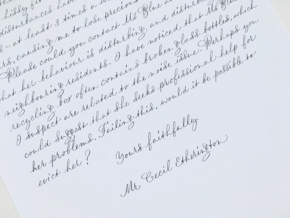 Fictional-letter-of-complaint-to-a fictional-letting-agent-part-of-an-epistolary-novel-uk