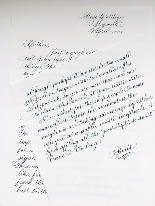 calligraphy-letter-to-Esther-loopy-letter-project-2